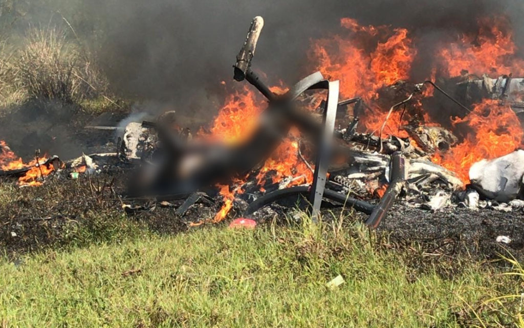 Cae helicóptero