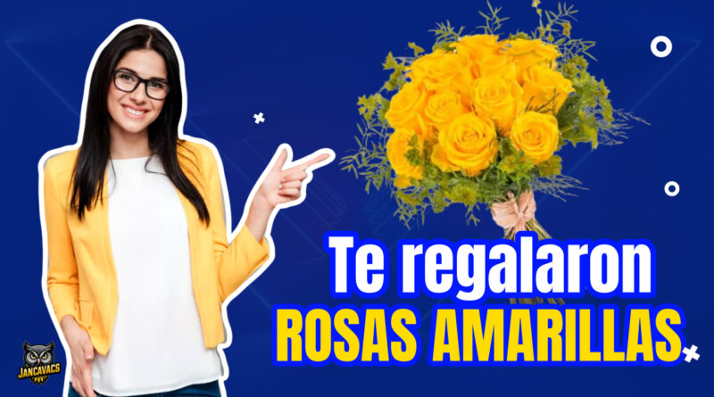 Regalar rosas amarillas